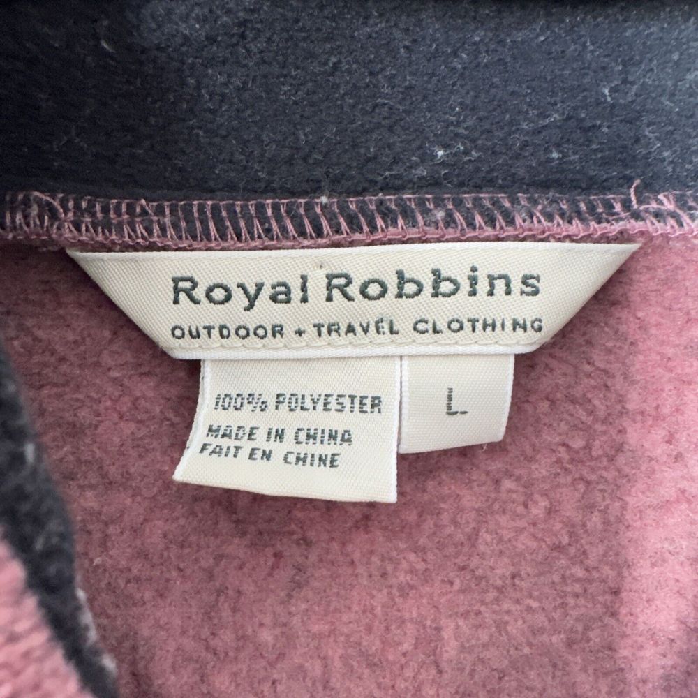 Royal Robbins Large Dusty Rose Pink Full Zip Fleece Sweater‎ Jacket - Picture 4 of 9
